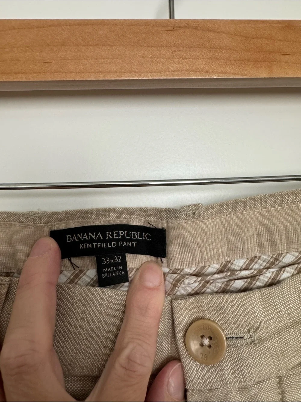 Men's Banana Republic Linen Blend Dress Pants Size 33x32